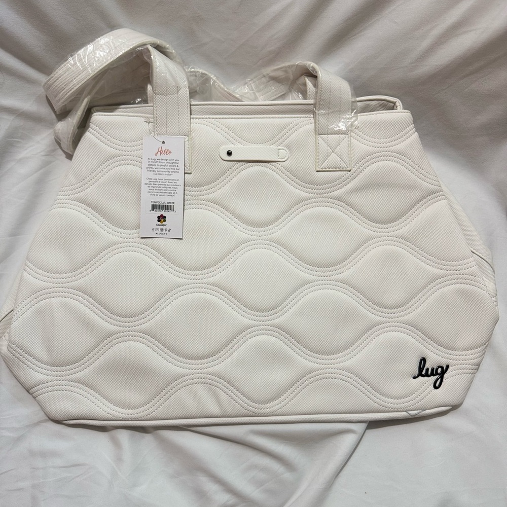 Lug Tempo Matte Luxe VL Tote Bag - White